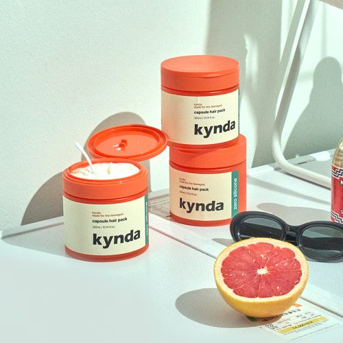 킨다 ZERO 실리콘 헤어팩 촬영