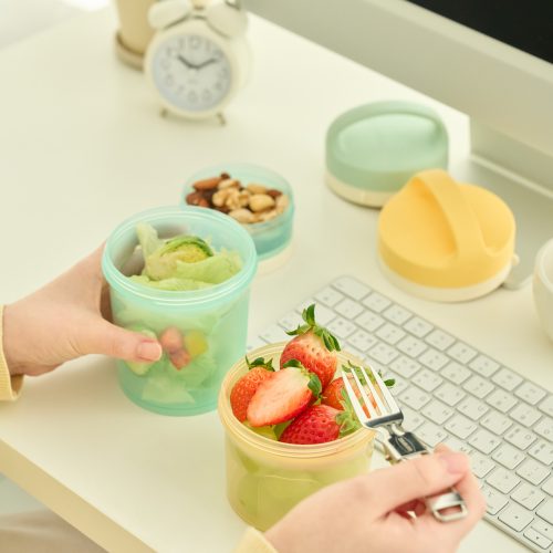 프레시타워 과일샐러드 도시락통 촬영